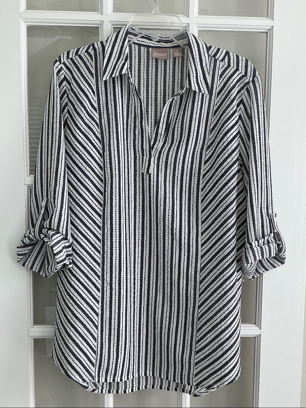 Chico’s striped tunic 3 EUC